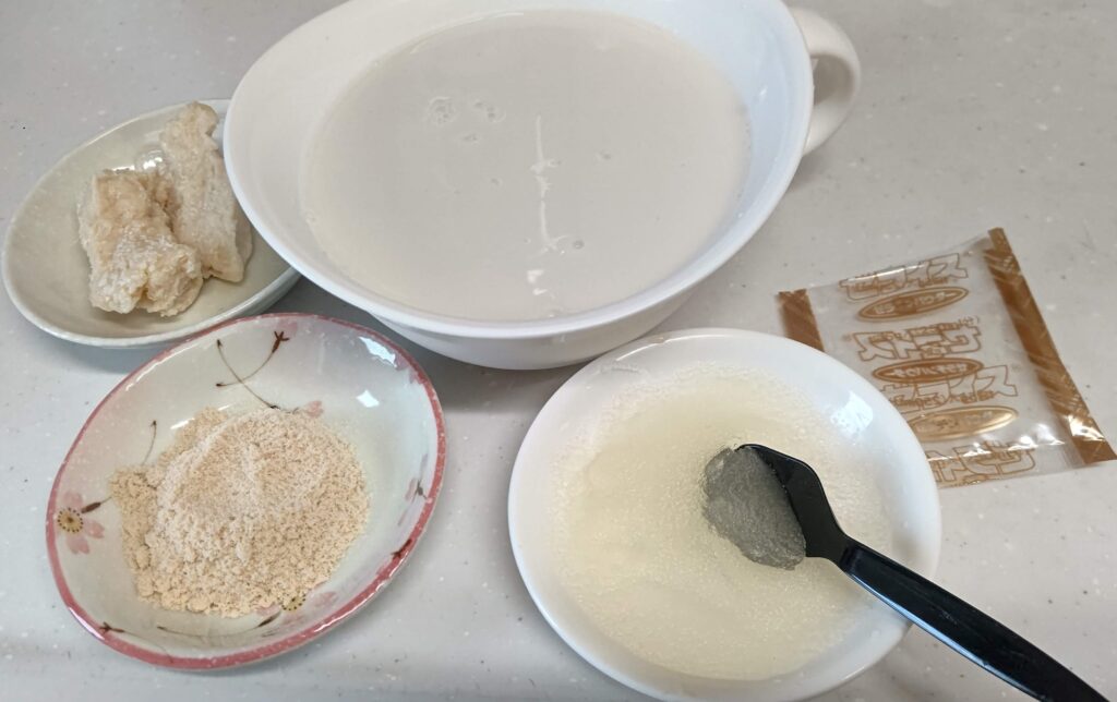 ミルクプリン材料